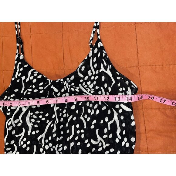 Diane Von Furstenberg by Target Black & White Spaghetti Strap Women's Mini Dress - Picture 7 of 9